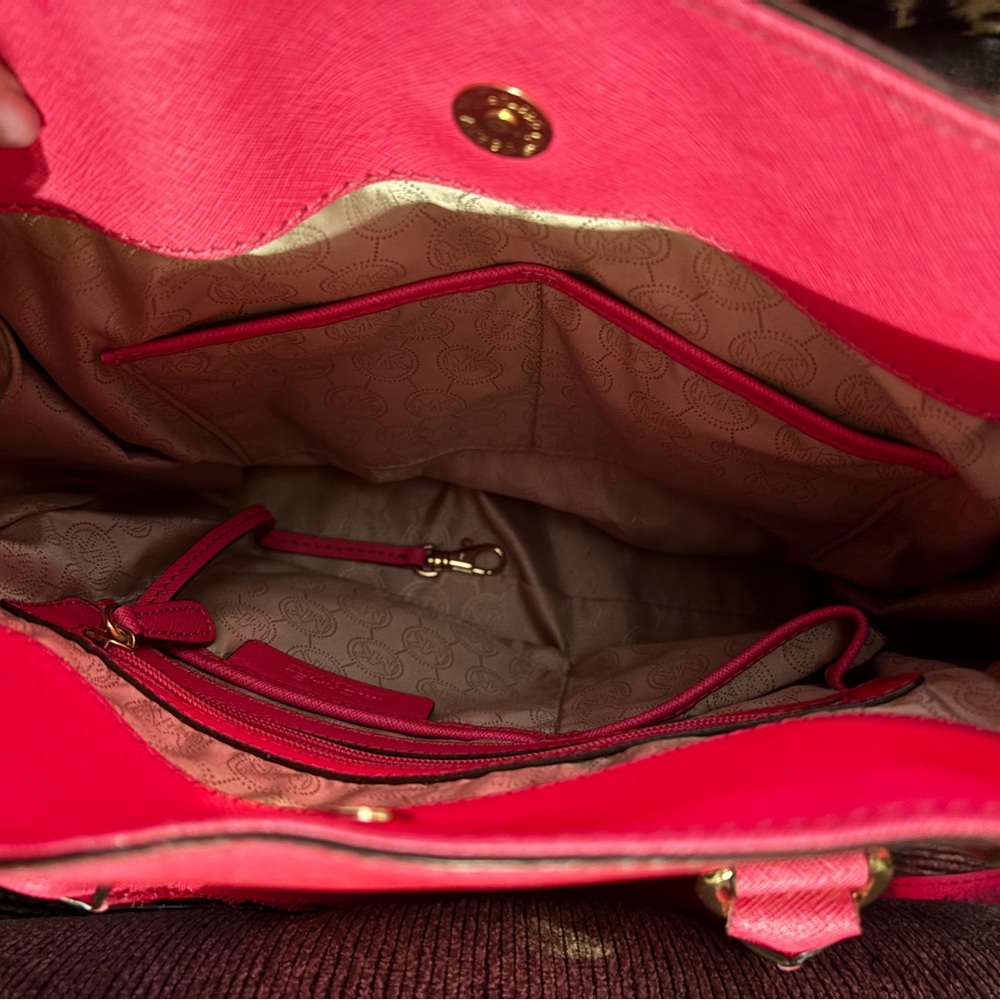Michael Kors Pink Studded Shoulder Bag - Picture 3 of 3